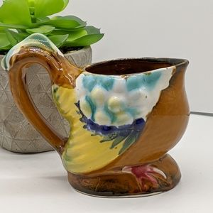 VTG OCCUPIED JAPAN Bird Pitcher Colorful...
